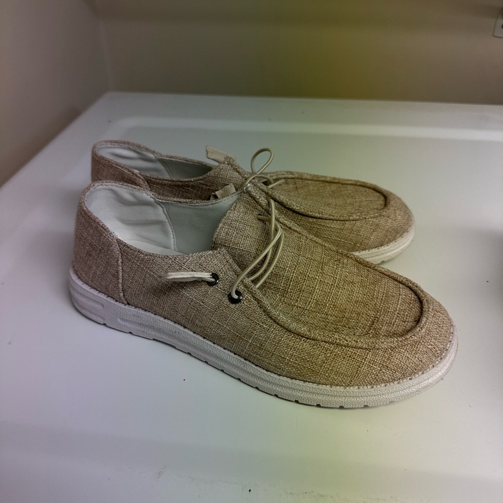 Casual Tan Slip-On Shoes